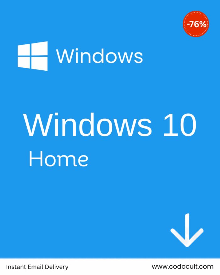 Windows 10 Home | Instant Email Delivery